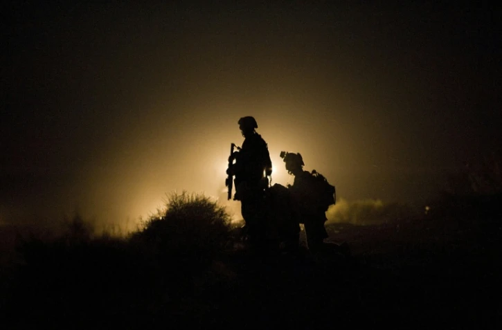 Deux soldats américains dans la province de Helmand, en Afghanistan, le 13 juillet 2009