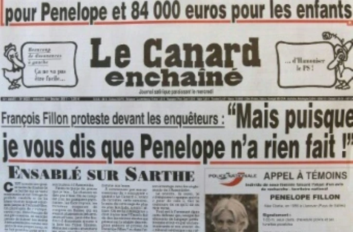 La une du Canard enchainé du 1er février 2017