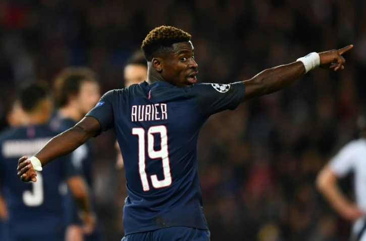 Le défenseur ivorien du PSG Serge Aurier lors d'un match de Ligue des champions contre Bâle, le 19 octobre 2016 au Parc des Princes
