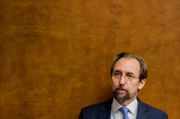 Le Haut-Commissaire de l'ONU aux droits de l'Homme Zeid Ra'ad Al Hussein à Genève le 30 août 2017