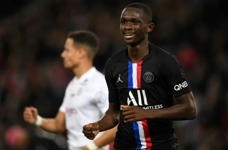 Le défenseur français Tanguy Kouassi le 1er février 2020 au Parc des Princes face à Montpellier