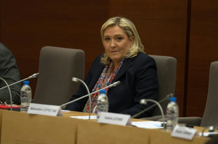 La présidente du Front national Marine Le Pen, le 4 janvier 2016 à Lille