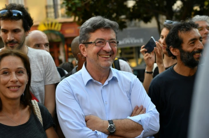 Jean-Luc Mélenchon , leader de la France insoumise, sur le site de la Corderie à Marseille, le 24 août 2017