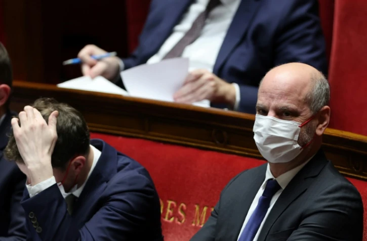 Jean-Michel Blanquer lors des questions au gouvernement à l'Assemblée nationale, le 18 janvier 2022