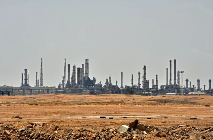Un complexe pétrolier de la compagnie Saudi Aramco près d'al-Kharj, au sud de Riyad, en Arabie Saoudite, le 15 septembre 2019