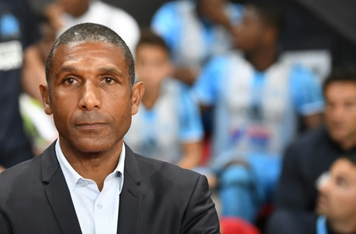 Franck Passi, alors entraîneur de l'OM, lors d'un match à Rennes le 21 septembre 2016