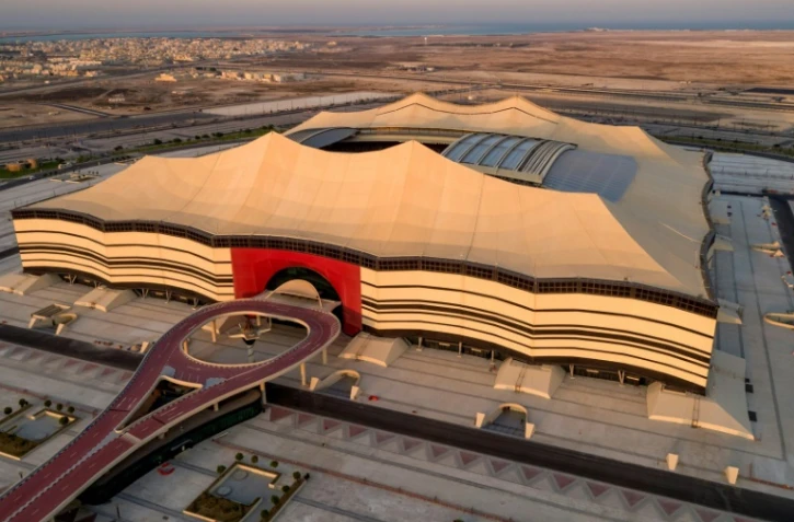Le stade Al Bayt d'Al Khor, au nord de Doha, hôte du match d'ouverture du Mondial-2022 au Qatar
