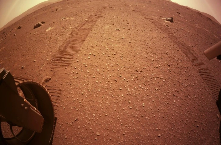 Le sol martien photographié par le rover de la Nasa Perseverance, le 8 mars 2021