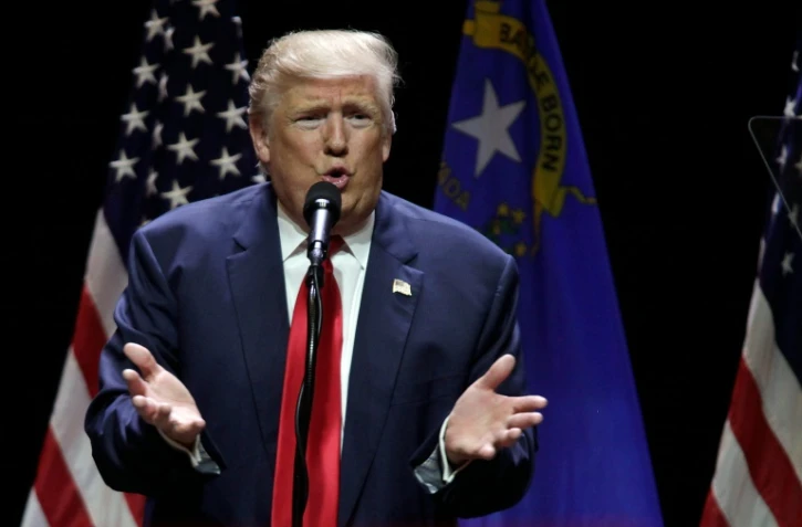 Donald Trump en meeting le 30 octobre 2016 Ă Las Vegas au Nevada