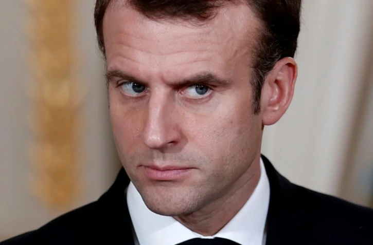 Le président français Emmanuel Macron à Paris, le 17 décembre 2018