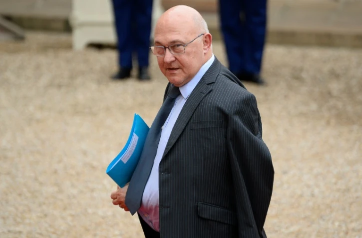 Le ministre des Finances Michel Sapin à son arrivée le 28 janvier 2016 à l'Elysée à Paris 