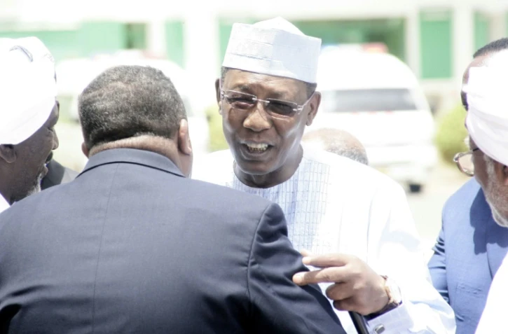 Le président tchadien Idriss Deby à Khartoum le 2 juin 2015