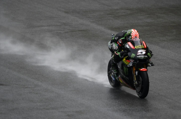 Le Français Johann Zarco (Yamaha Tech 3) lors des qualifications pour le GP de Malaisie, catégorie MotoGP, sur le circuit de Sepang, le 3 novembre 2018