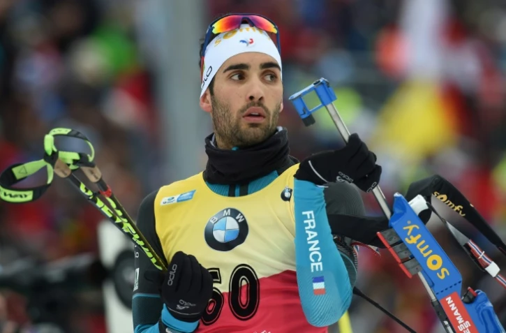 Le biathlète français Martin Fourcade lors du sprint de Ruhpolding, le 13 janvier 2017 