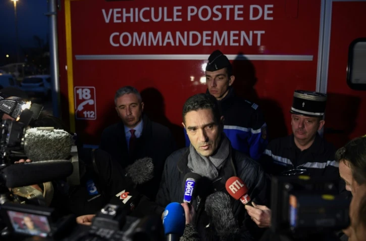 Le préfet de la Savoie Louis Laugier lors d'un pont presse à Détrier en Savoie, le 5 janvier 2018