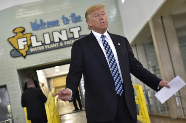 Donald Trump le 14 septembre 2016 à Flint dans le Michigan