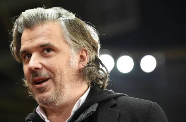 Le président de l'OM Vincent Labrune avant le match de L1 contre Rennes, le 3 décembre 2015 à Rennes