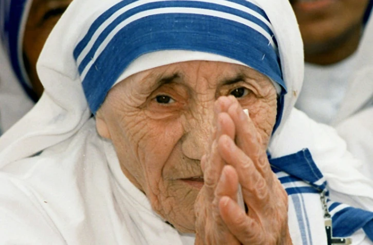 Mère Teresa à New Delhi le 15 mai 1997