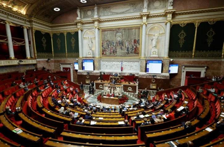 Le ministre du Budget Laurent Saint-Martin s'adresse à l'Assemblée nationale lors de la séance d'ouverture de l'examen du projet de loi sur le budget de la Sécurité sociale 2025, à Paris, le 28 octobre 2024 