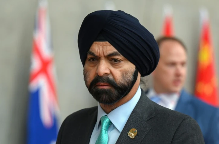 Ajay Banga, le nouveau président de la Banque mondiale après avoir assisté au G20 Finances, le 17 juillet 2023 à Gandhinagar, en Inde