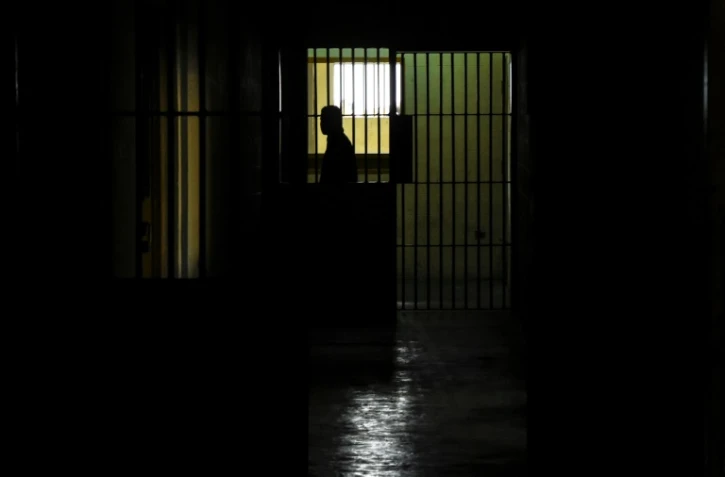 Un preso en la cárcel de El Rodeo en Guatire, a 20 kilómetros de Caracas, el 1 de julio de 2016