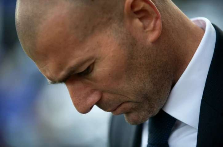 L'entraîneur du Real Madrid Zinédine Zidane, le 21 février 2016 à Malaga