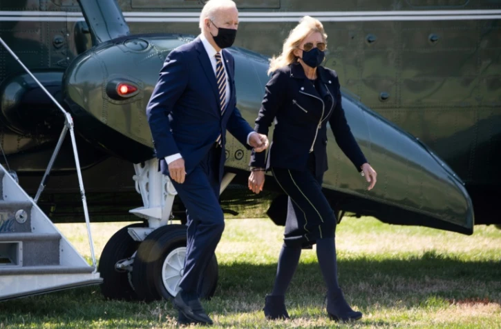 Joe Biden et la First Lady, Jill Biden, le 5 avril 2021