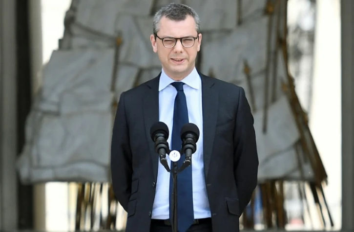 Alexis Kohler, secrétaire général de l'Elysée, en mai 2017 sur le perron de l'Elysée