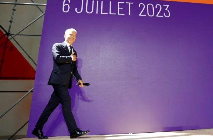 Le nouveau dirigeant du Medef,  Patrick Martin à Meudon, le jour de son élection le 6 juillet 2023