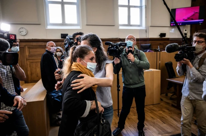 Valérie Bacot à son arrivée au palais de justice de Chalon-sur-Saône, le 21 juin 2021