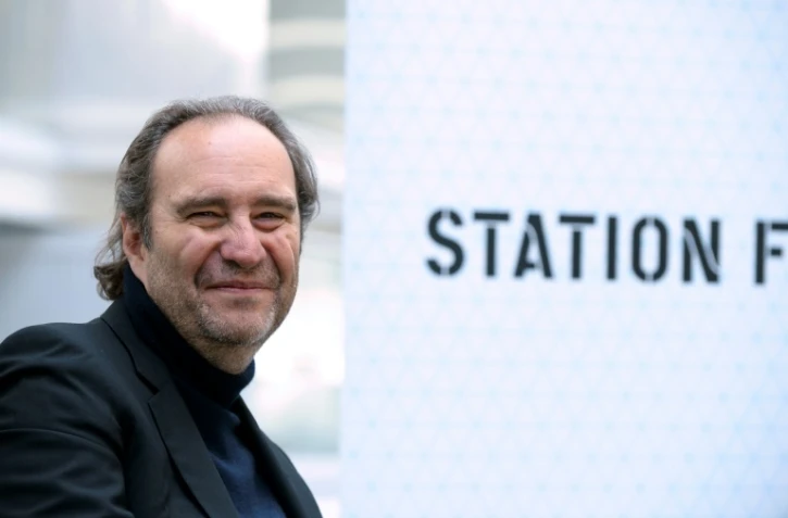 Le fondateur du groupe de télécoms Iliad-Free, lors d'une conférence de presse sur le Campus de Station F à Paris, le 22 mars 2017