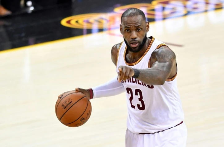 La superstar de Cleveland LeBron James lors du match N.4 des finales NBA face à Golden State, le 9 juin 2017 à Cleveland