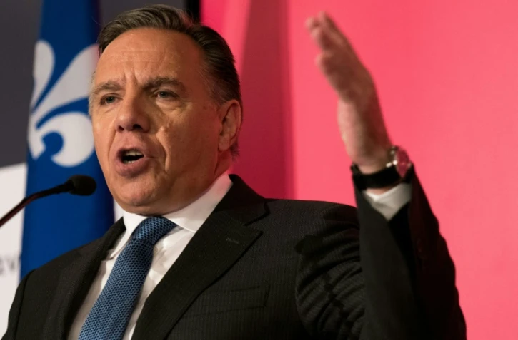 L'homme politique canadien François Legault à Montréal le 28 septembre 2018.