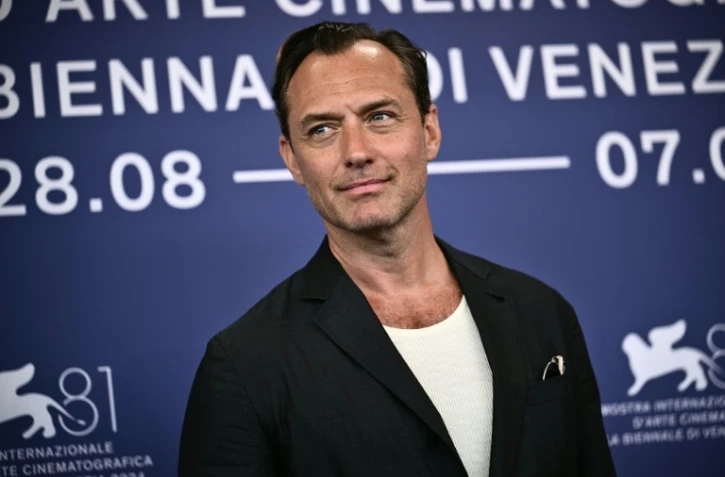 L'acteur britannique Jude Law, le 31 août 2024 à Venise 