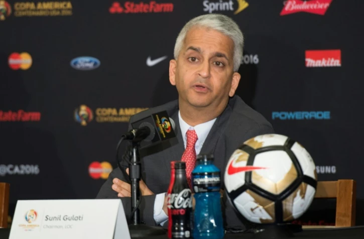 Le président de la Fédération américaine de football Sunil Gulati, le 24 juin 2016 à New York