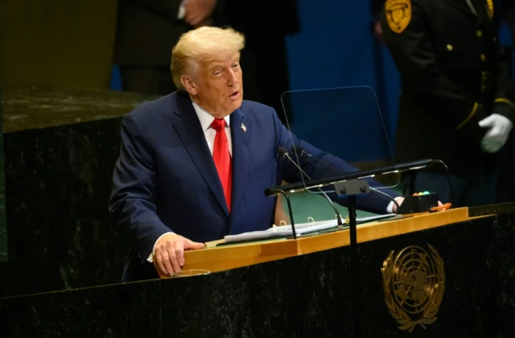 Le président américain Donald Trump s'adresse à l'Assemblée générale de l'ONU, le 23 septembre 2025 à New York