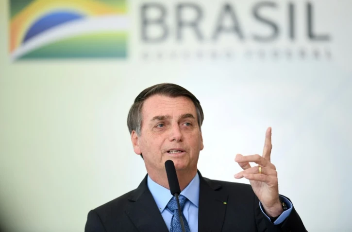 Le président brésilien Jair Bolsonaro le 16 août 2019 à Brasilia