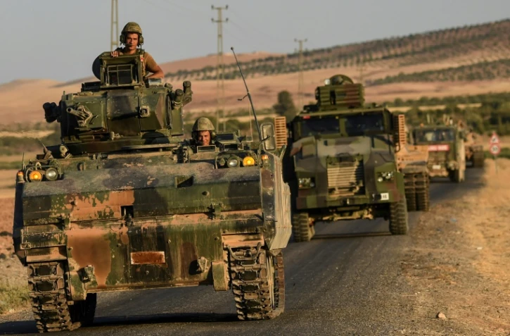 Des soldats turcs le 2 septembre 2016 à Jarabulus en Syrie à la frontière avec la Turquie 