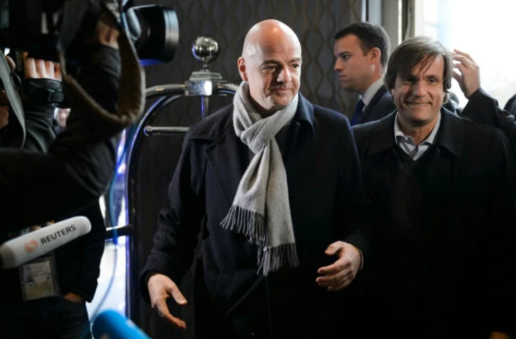 Le candidat à la présidence de la Fifa Gianni Infantino, le 25 février 2016 à Zurich