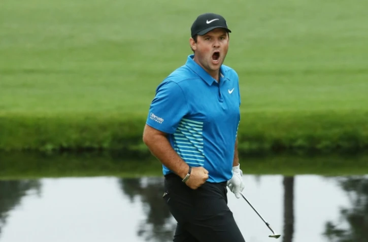 L'Américain Patrick Reed lors du 3e tour du  Masters 2018 de golf, le 7 avril 2018 à Augusta en Géorgie