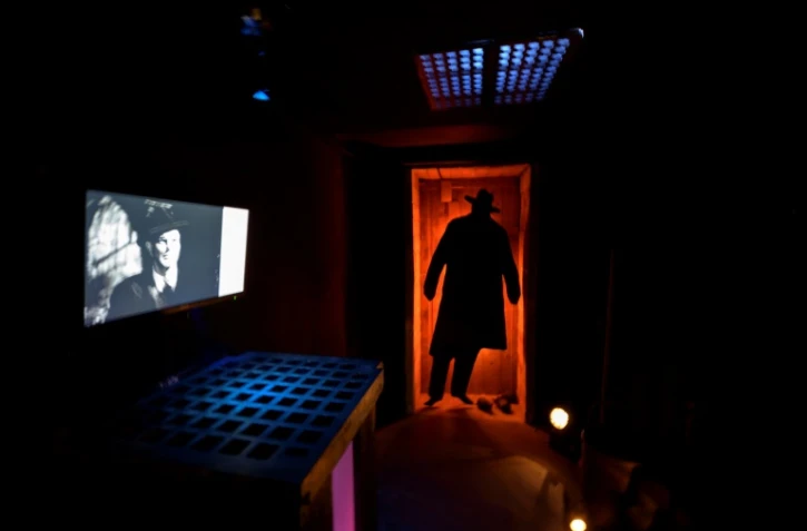 Un extrait du "Troisième homme" projeté au musée dédié à ce film à Vienne, le 4 septembre 2019 en Autriche