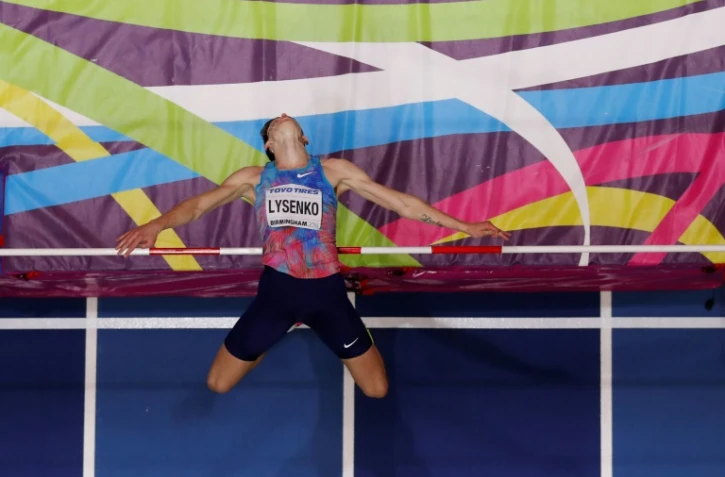 L'athlète russe Danil Lysenko, lors des Championnats du monde d'athlétisme indoor de Birmingham, au Royaume-Uni, le 1er mars 2018