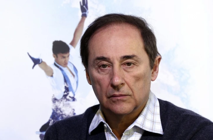 Le président de la Fédération française des sports de glace, Didier Gailhaguet, en conférence de presse,  le 7 février 2014 à Sotchi