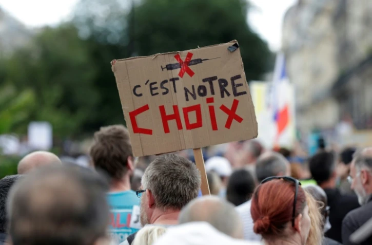 Manifestation contre le pass sanitaire, le 31 juillet 2021