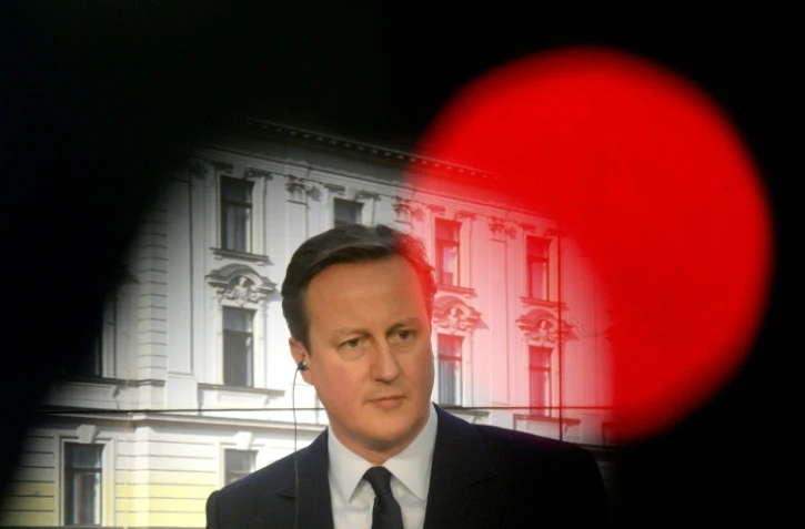 Le Premier ministre britannique David Cameron à Prague, le 22 janvier 2016