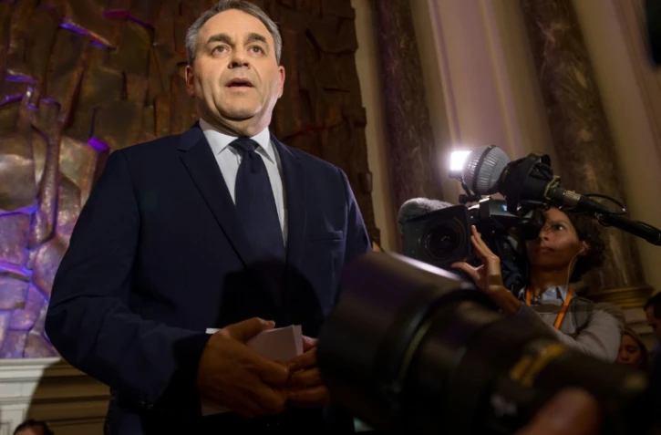 Xavier Bertrand (Les Républicains), le 13 décembre 2015 à Saint-Quentin