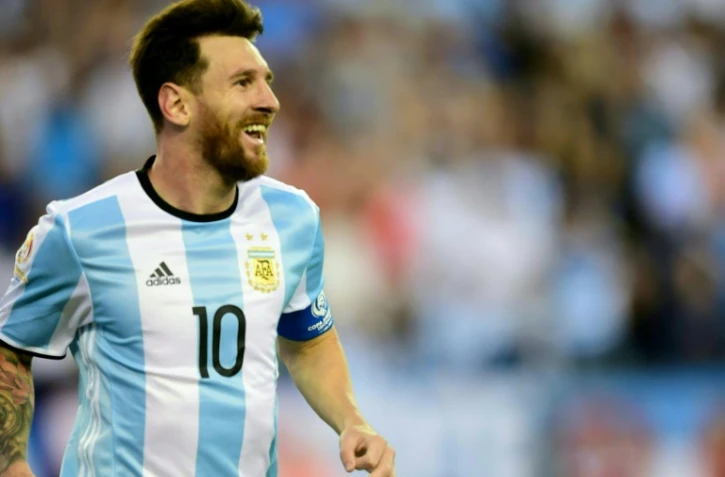Lionel Messi, buteur pour l'Argentine contre le Venezuela en Copa America du Centenaire, le 18 juin 2016 à Foxborough