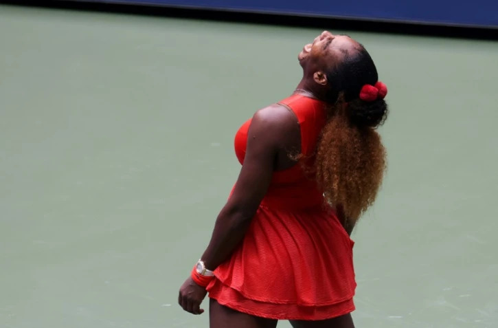 L'Américaine Serena Williams lors de son quart de finale contre la Bulgare Tsvetana Pironkova, à l'US Open, le 9 septembre 2020