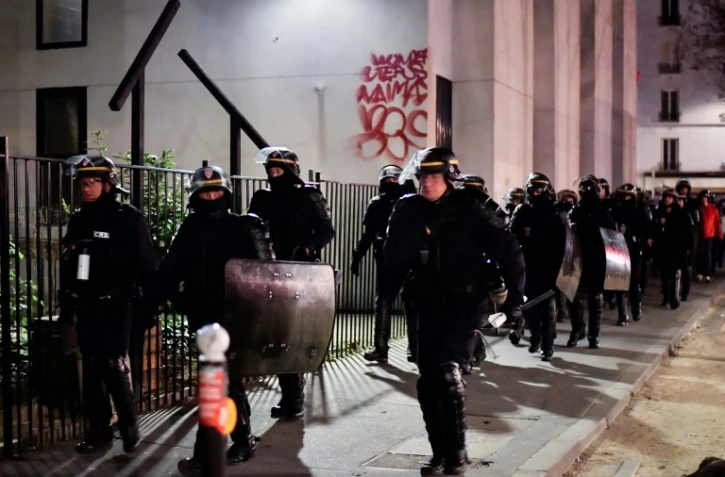 Intervention de police à Tolbiac, vendredi 20 avril 2018