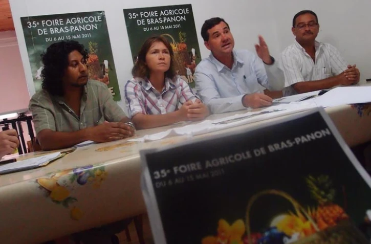 Mardi 26 avril 2011: Conférence de presse de présentation de la 35ème foire agricole de Bras-Panon (photo: Mounice Najafaly)